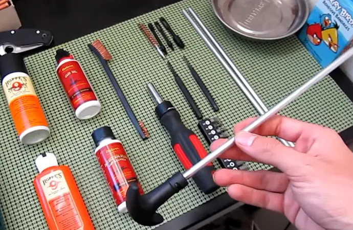 A cleaning rod is necessary to clean gun barrel A cleaning rod is necessary to clean gun barrel