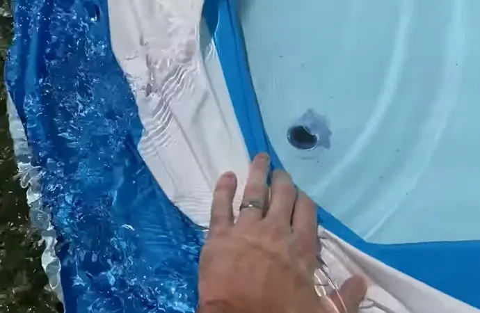 You cant properly clean a kiddie pool without draining out the water and existing mess You can’t properly clean a kiddie pool without draining out the water and existing mess