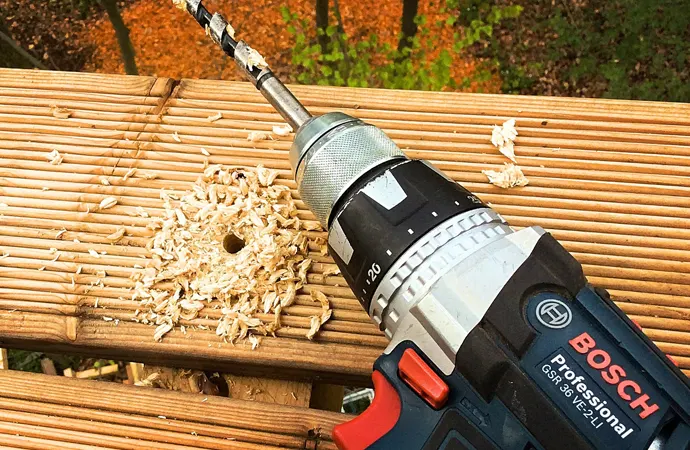 Drills are power tools that make use of a rotating tip for making holes. Drills are power tools that make use of a rotating tip for making holes.