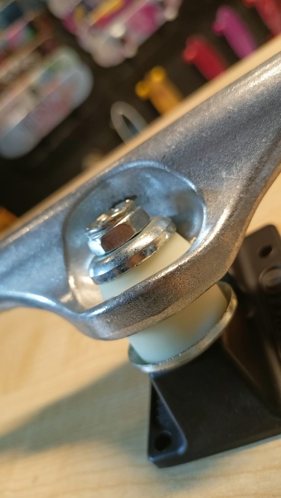 Anatomy of a Skateboard: Uncover the Surprising Secrets! Bushings are small rubber cups that pivot when the skateboarder leans right or left.