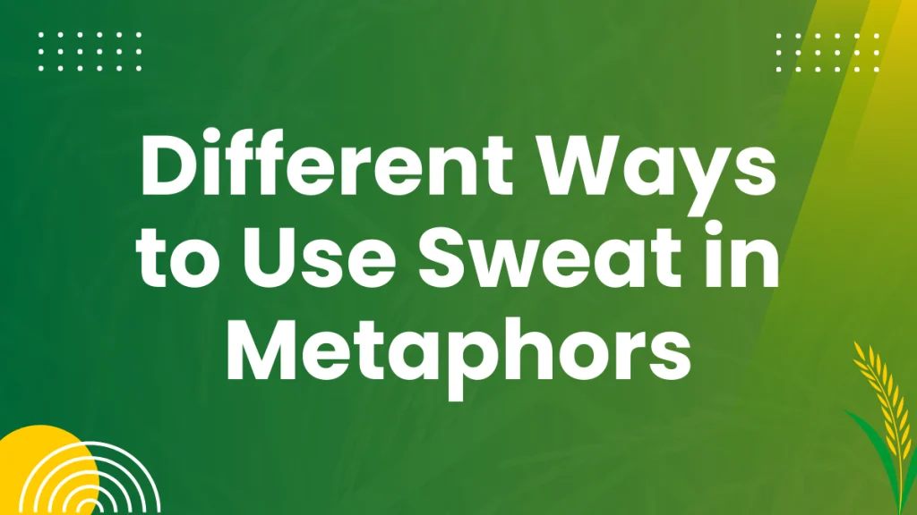 Sweating Metaphors: Expressive Language in English